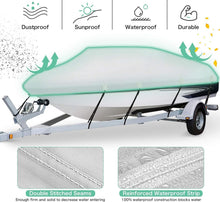Load image into Gallery viewer, Universal Fit Waterproof Boat Cover for 20-22ft Trailers with Tightening Straps