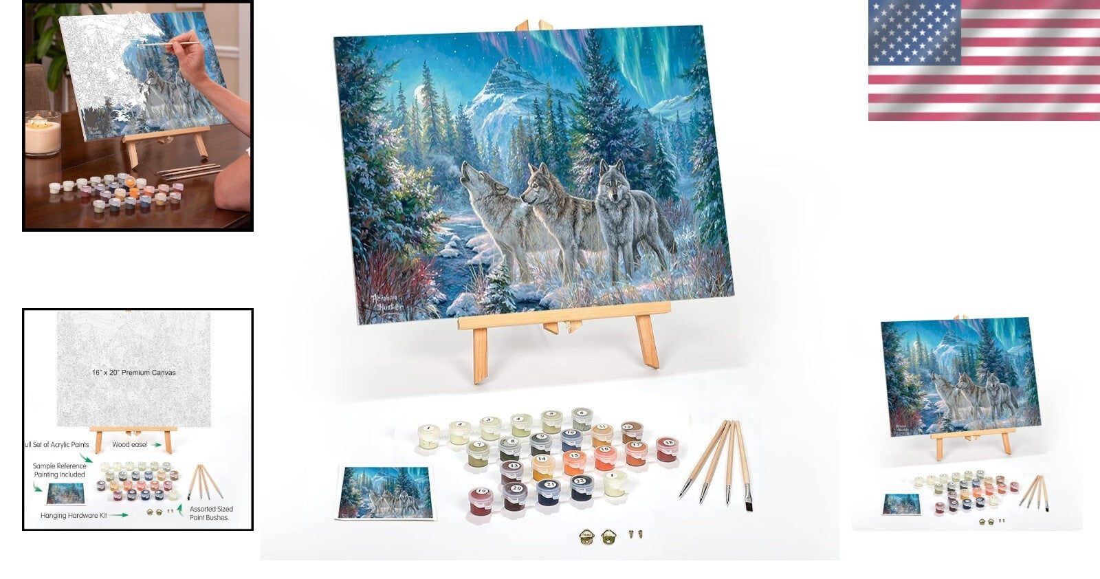 Moonrise Song Paint by Numbers - Elegant Art Kit for Adults with Acrylic Options