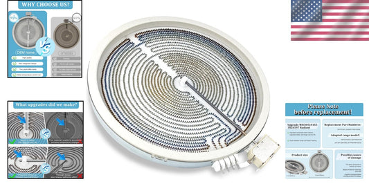 Efficient WB30T10155 Radiant Surface Element for GE Electric Stove Series