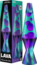 Load image into Gallery viewer, The Original 14.5" Retro Lava Lamp - Purple Wax and Teal Liquid for Home Decor