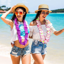 Load image into Gallery viewer, 200 Lightweight Hawaiian Leis in 50 Colors - Ideal for Birthday and Luau Themes