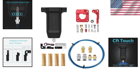 Precision 3D Printer Leveling Bundle: CR Touch, 1M PTFE Tubing & 0.4mm Nozzle