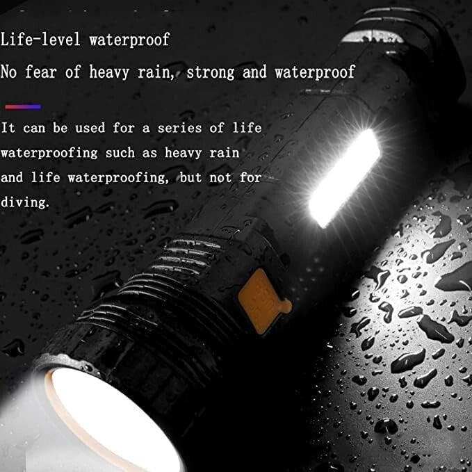 Rechargeable 4pc LED Flashlight Kit - 1000 Lumens with Emergency Power Supply