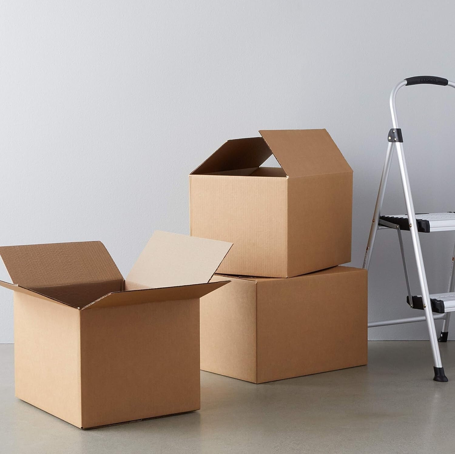 Easy Setup Medium Moving Boxes, 20-Pack - 18" x 14" x 12" Usable for All Packing