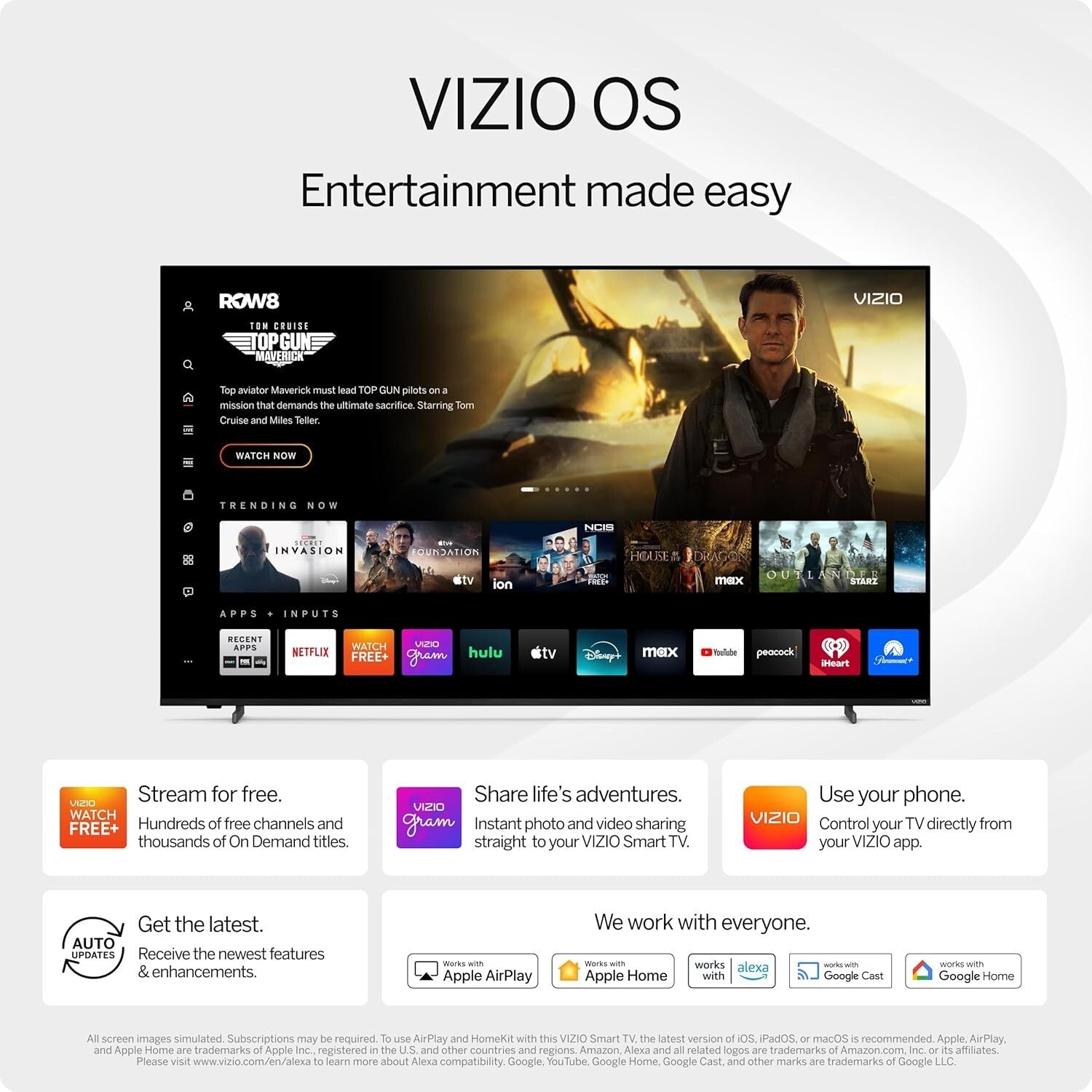 1080p Smart TV with DTS Virtual: X and Built-in Apps - Modern Home Entertainment