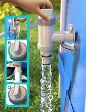 Load image into Gallery viewer, Effortless Pool Maintenance: 2-Pack Plunger Valves with Pipe Holder Hose Adapter