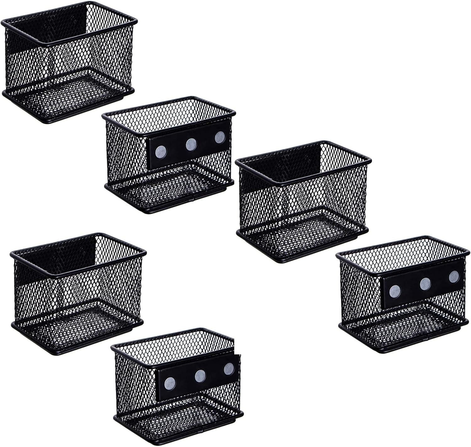 Compact Magnetic Pencil Holders - 3.45x2.3in - Ideal for Clutter-Free Spaces