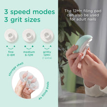 Load image into Gallery viewer, Stylish Electric Baby Nail File - LED Illuminated Trimmer for On-the-Go Parents