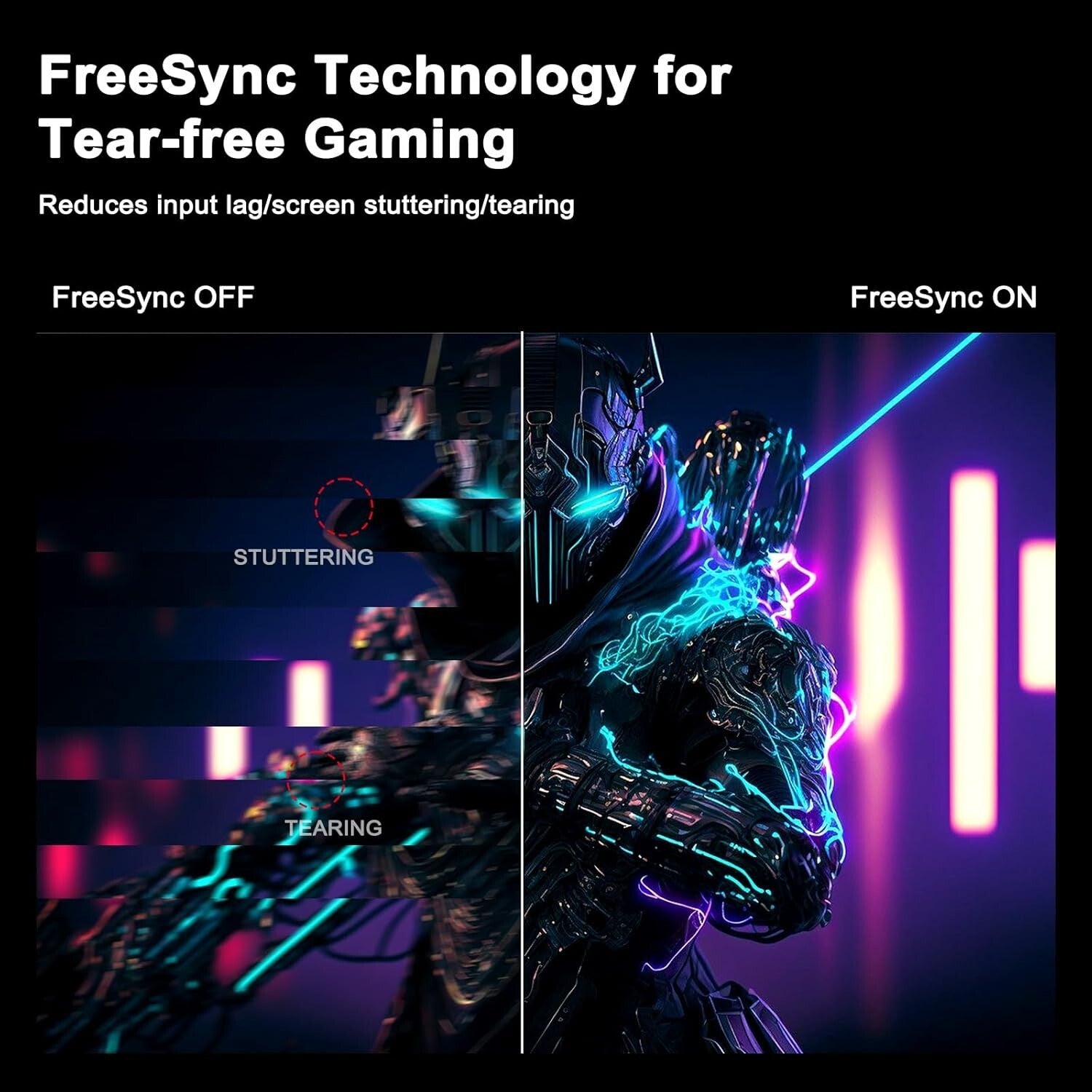 27 Inch QHD 2560x1440 180Hz Monitor: Fast-Response, Eye Care, Adjustable Stand