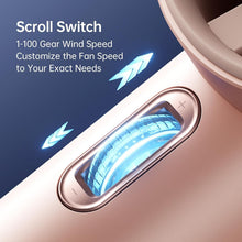 Load image into Gallery viewer, Compact USB Rechargeable Fan - 15000 RPM Cold Wind Delivery for Camping &amp; Sports