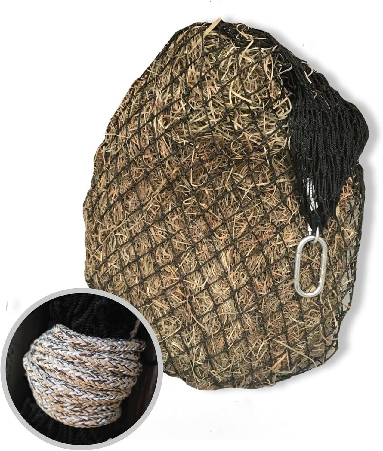 Efficient Slow Feed Hay Bag - Classic Design with Patented Closure System