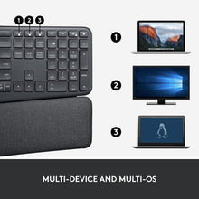 Load image into Gallery viewer, Sleek Logitech K860 Wireless Keyboard - Curved Split Keys for Precision Typing