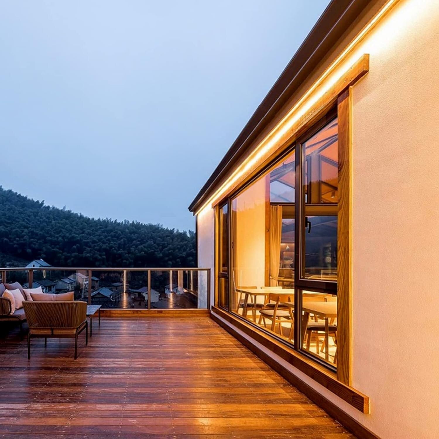 ETL-Listed 150FT LED Neon Rope Lights - 3000K Warm White, Waterproof & Flexible