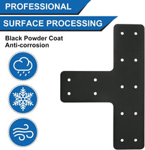 Load image into Gallery viewer, T Shape Steel Brackets 4pcs, 12x8 Inches - Ideal for Garden and Furniture Repair