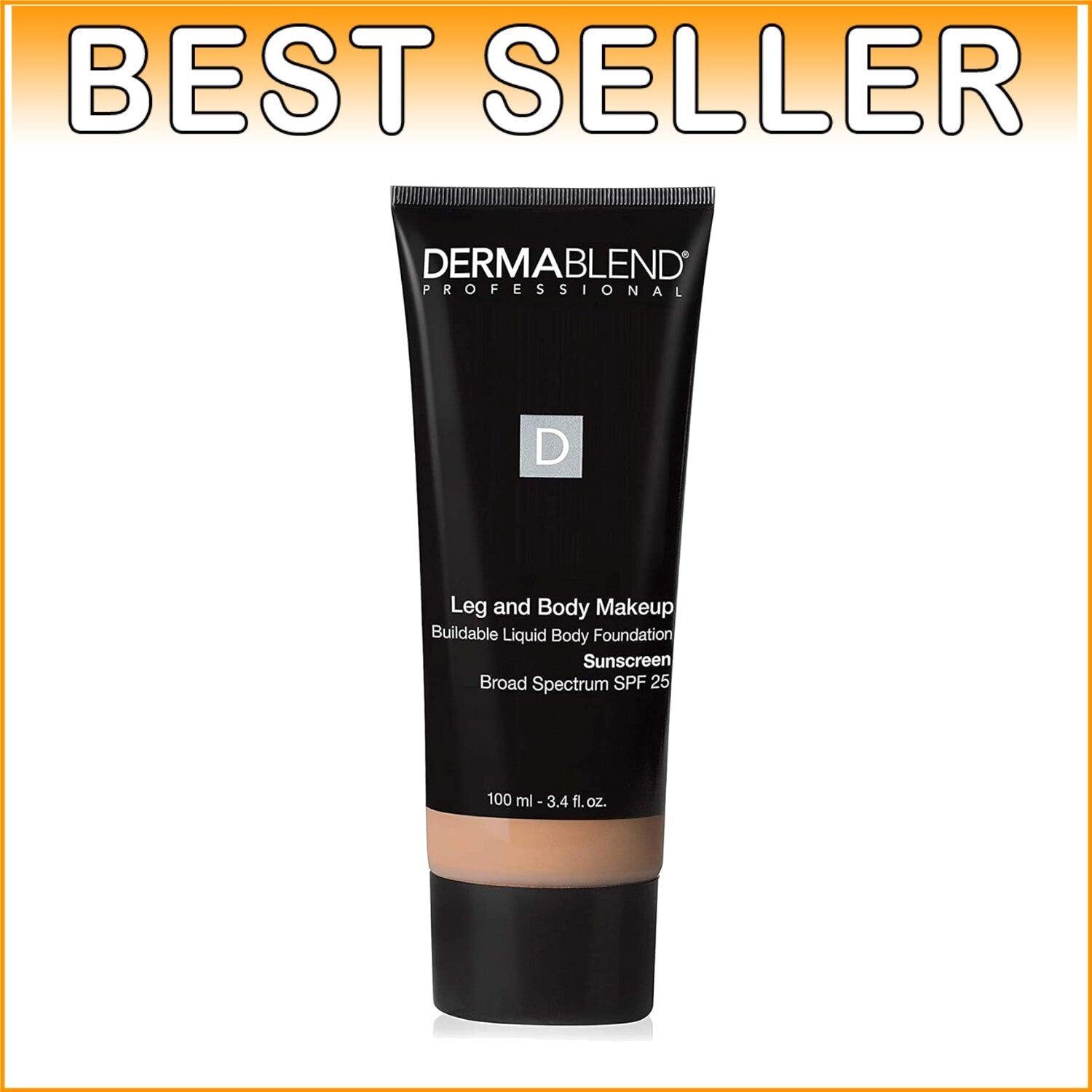 Moisturizing Leg Makeup Foundation - All Skin Types, Natural Finish, 4.8oz