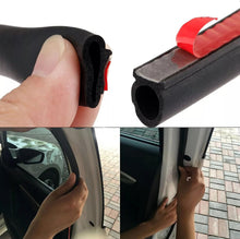 Load image into Gallery viewer, Self-Adhesive Rubber Weatherstrip 1/2x7/16 for Soundproofing and Insulation