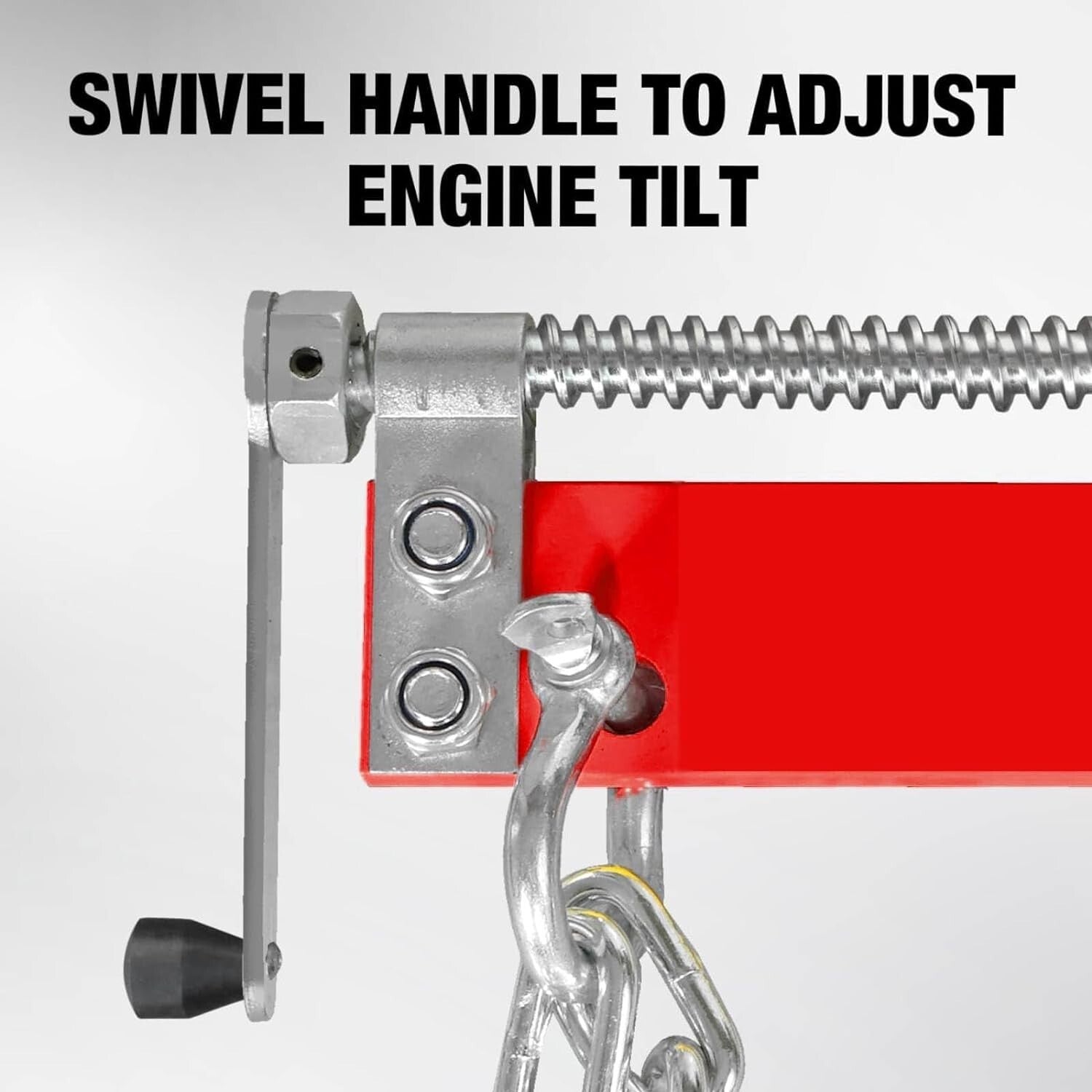 Easy-Use 3 Position Engine Leveler - 3/4 Ton Capacity and Adjustable Handle