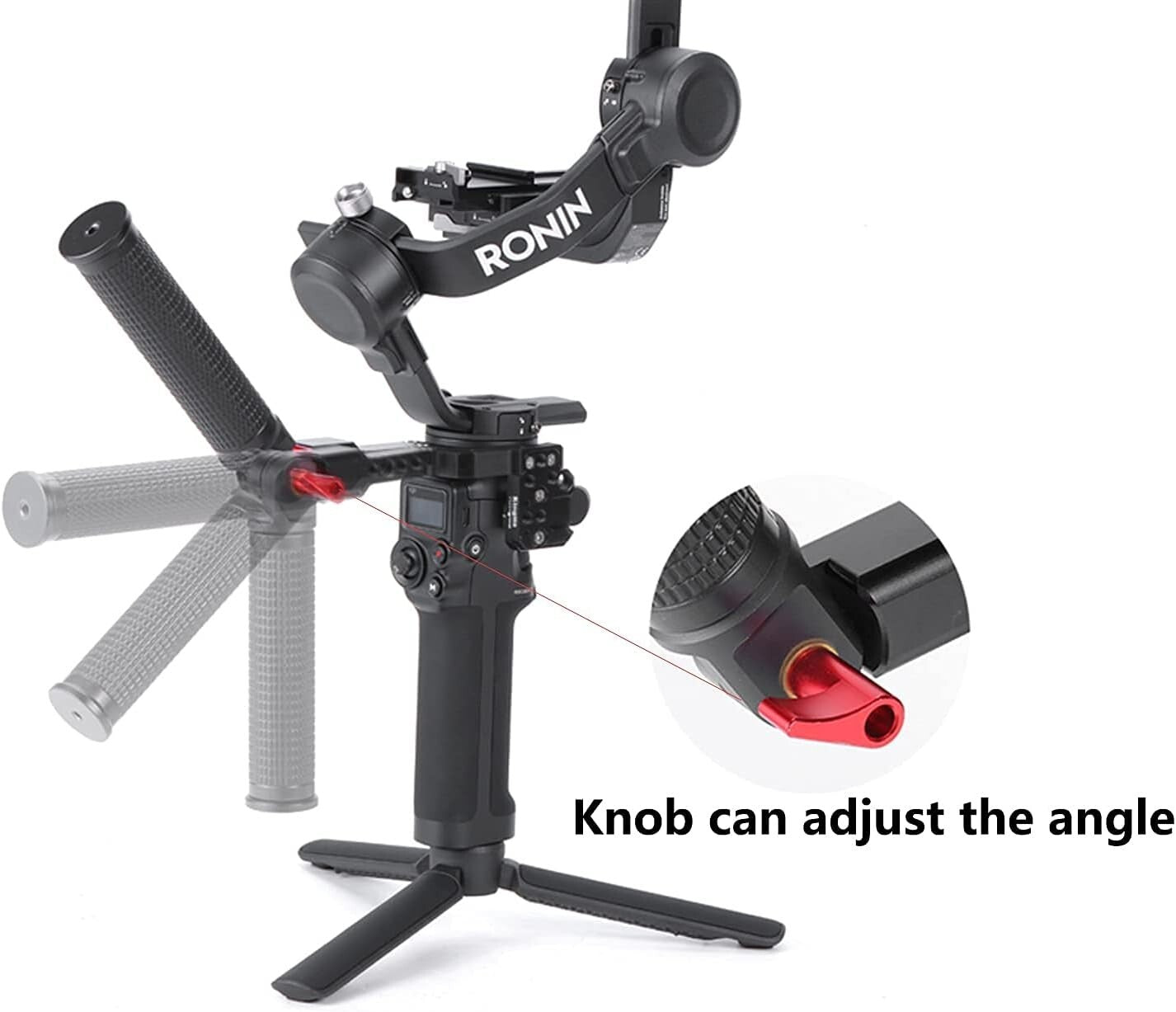 Flexibly Adaptable Gimbal Handle Mount for DJI Ronin S - Multiple Accessories