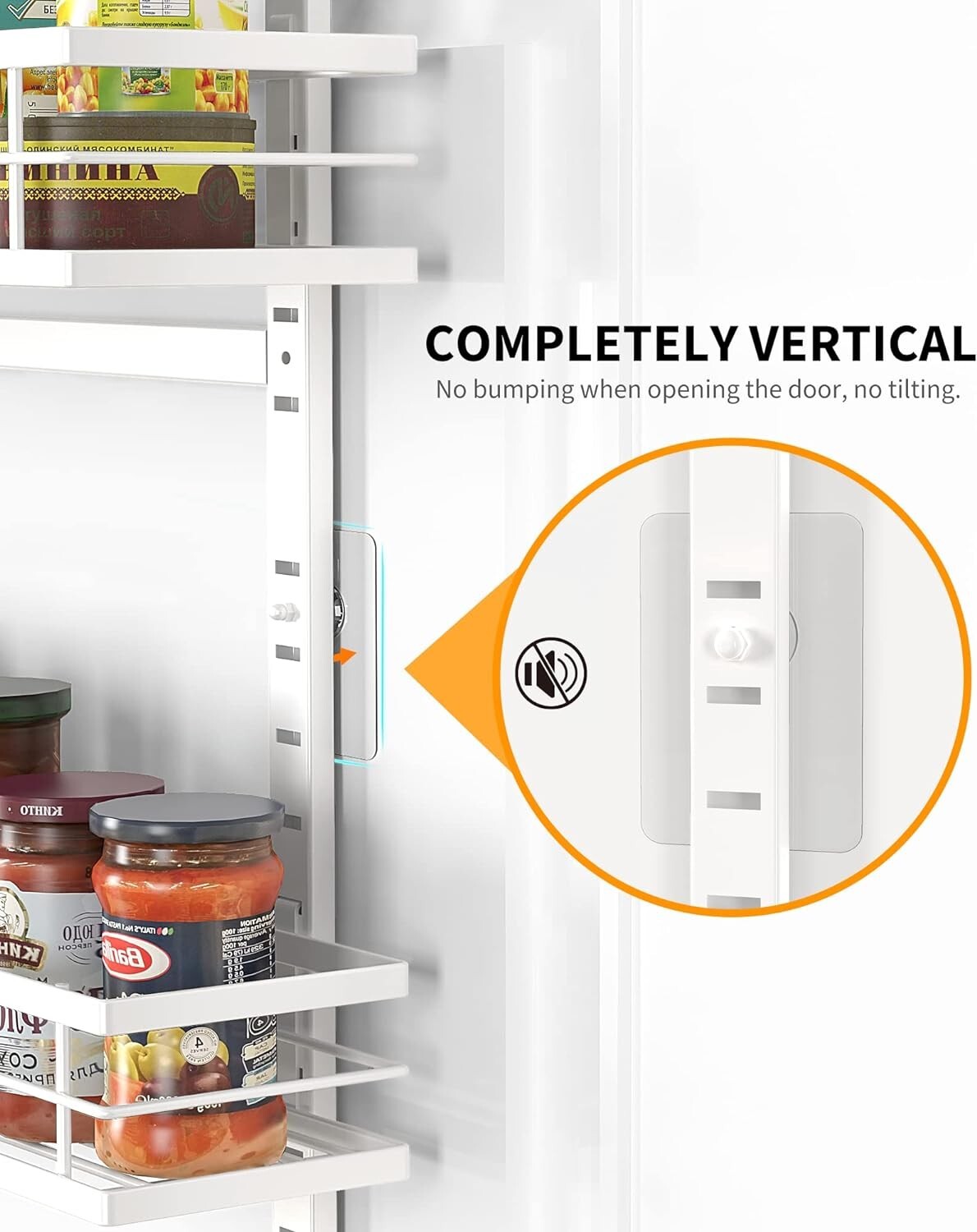 Elegant White 9-Tier Over The Door Pantry Organizer - Maximize Your Space