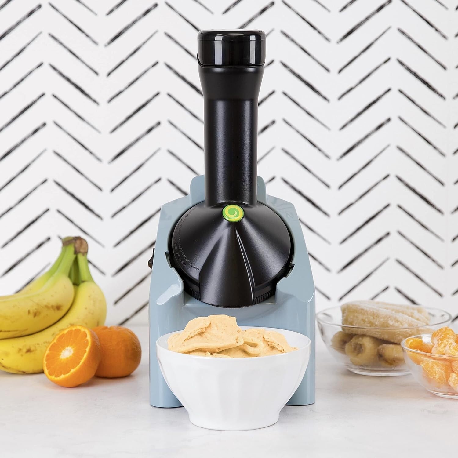 200W Vegan Fruit Soft Serve Maker - Easy Clean, Compact, Includes Recipe Book