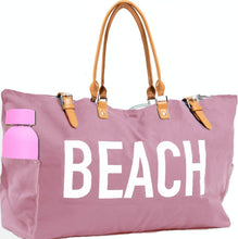 Load image into Gallery viewer, Stylish Waterproof Beach Bag with Pockets - Eco-Friendly Vegan Leather