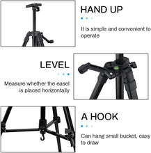 Load image into Gallery viewer, Lightweight 61-Inch Adjustable Easel for Paint Canvases with Tray Included