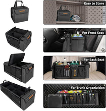 Load image into Gallery viewer, 4-in-1 Car Trunk Organizer with Leakproof Cooler Bag - Durable &amp; Adjustable