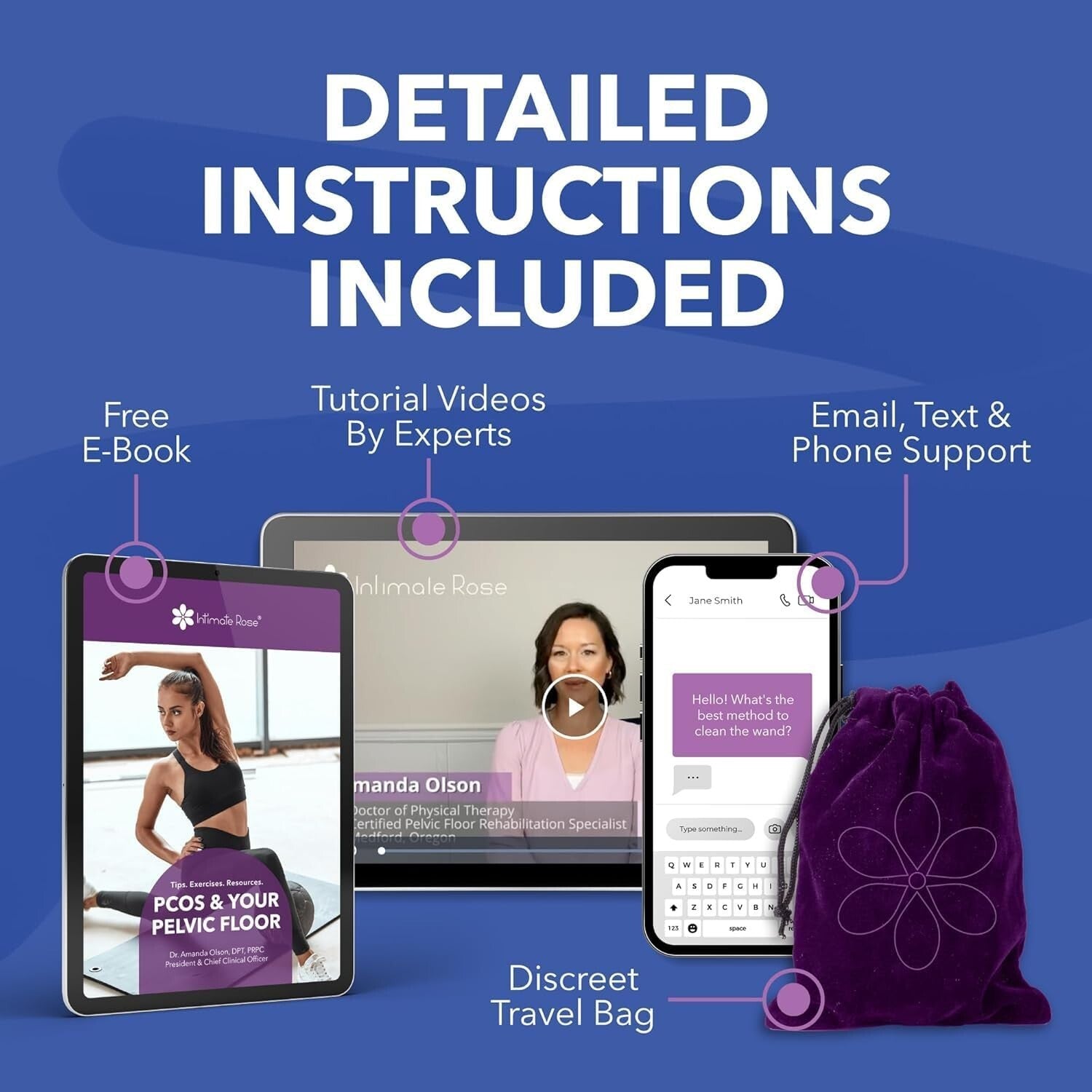 Vibrating Pelvic Wand for Pain Relief - Doctor-Designed Therapy for Men & Women