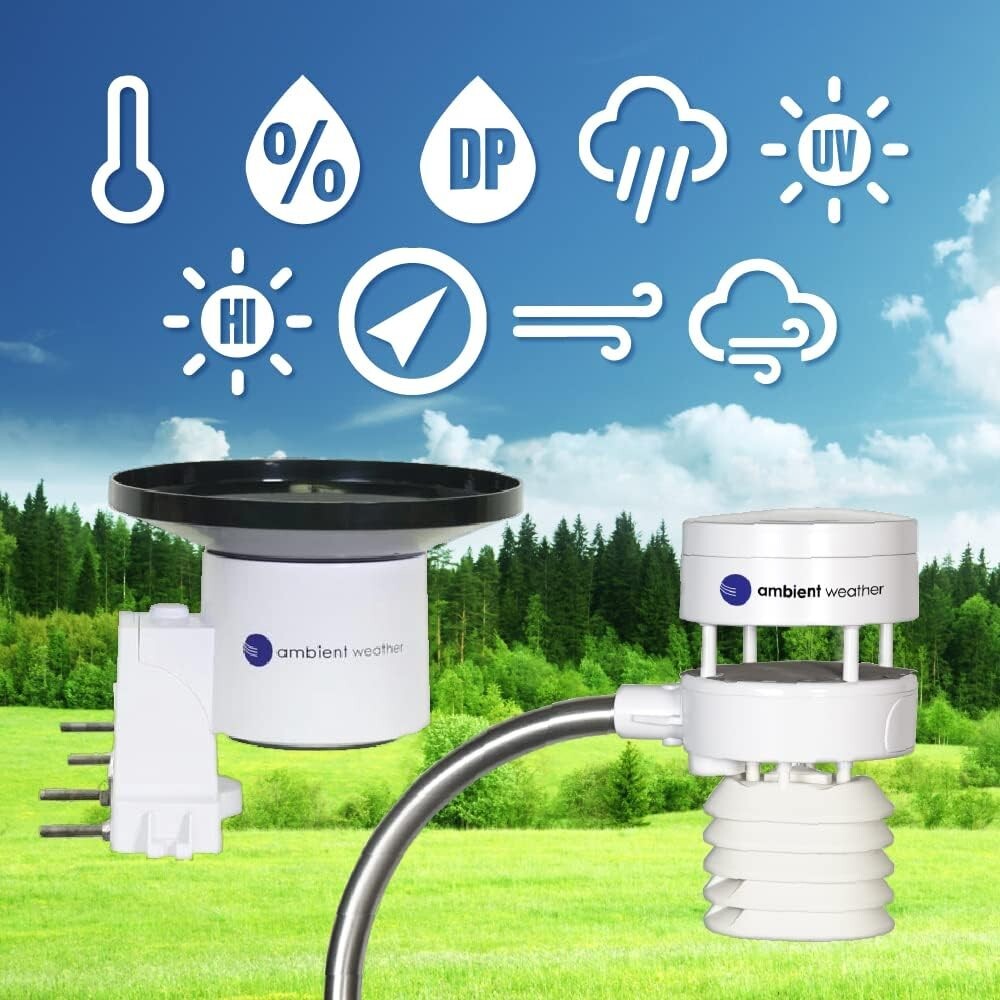 Advanced Ultrasonic Weather Station with TFT LCD Display & Wireless Sensor Array