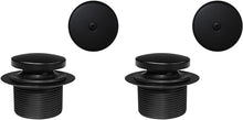 Load image into Gallery viewer, Easy Installation Matte Black Tub Trim Kit with Tip-Toe Drain Plug - 2-Pack