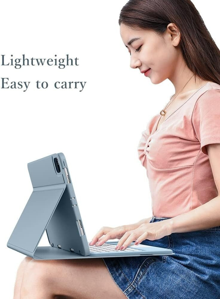 Detachable Touchpad Keyboard Case for Galaxy Tab A9+, Multi-Functional & Elegant