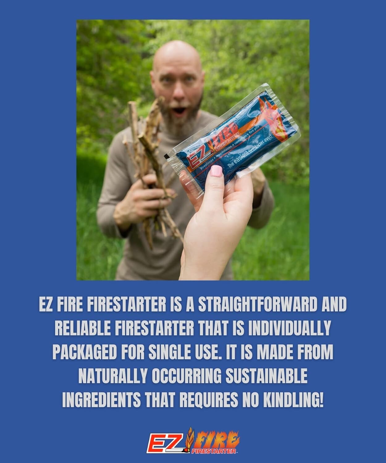 100-Pack Waterproof Fire Starter Gel for Indoor/Outdoor Use – EZ Fire Quality