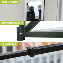 Load image into Gallery viewer, Premium Sliding Door Security Bar - 25.75 to 47.5 Inches, Black Locking System