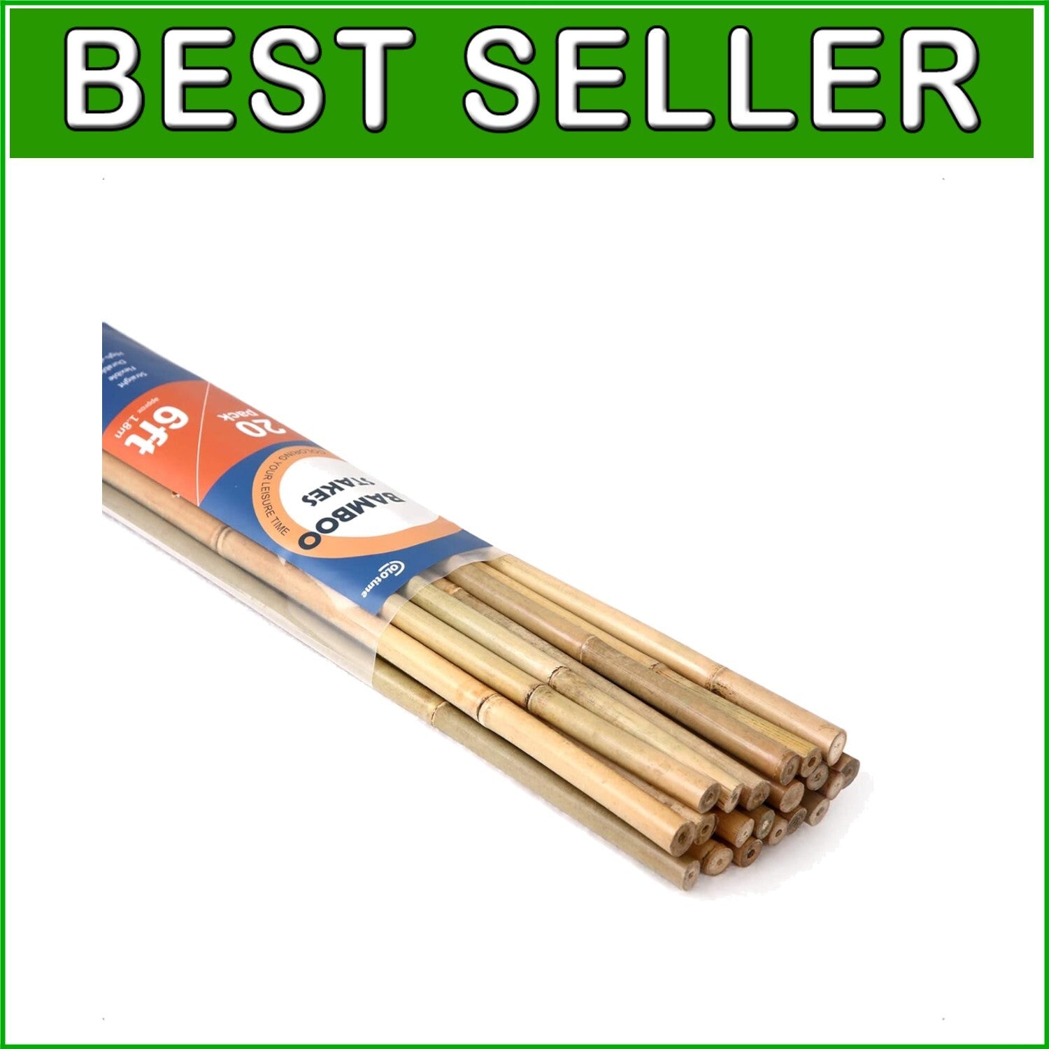 Eco-Friendly 6FT Bamboo Stakes – Ideal Support for Climbing Beans and Vines