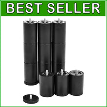 Load image into Gallery viewer, Durable 11-Inch Stainless Steel Bed Legs - M8 Thread, Set of 4 Adjustable Feet