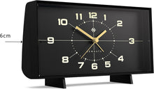 Load image into Gallery viewer, Wideboy Retro Analog Clock: Battery-Powered Silent Clock for Stylish Spaces