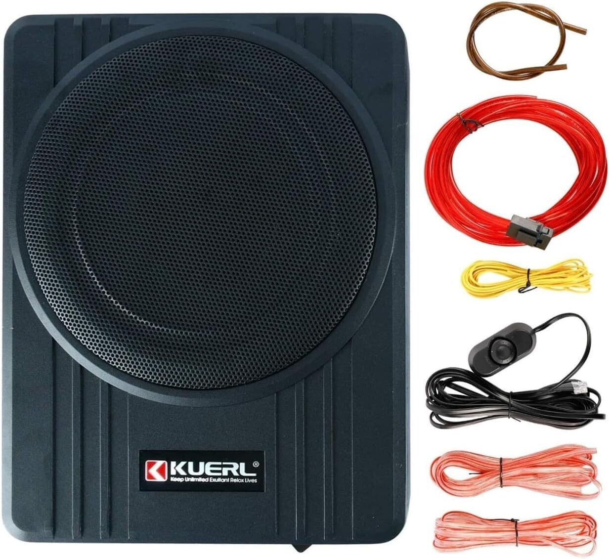 Ultra-Thin 800W Under-Seat Subwoofer with Built-In Amplifier—Sleek Audio Upgrade