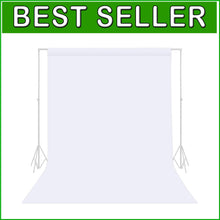 Load image into Gallery viewer, Versatile 10x20ft White Polyester Photography Backdrop - Party &amp; Studio Use