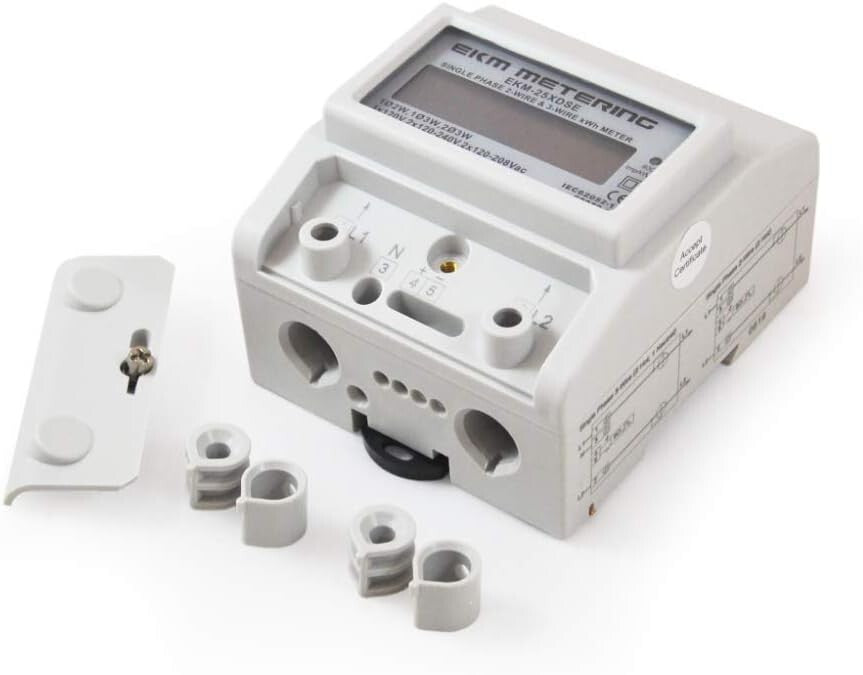 Compact 100A Single Phase Energy Meter - 120/240V with Remote Pulse Output