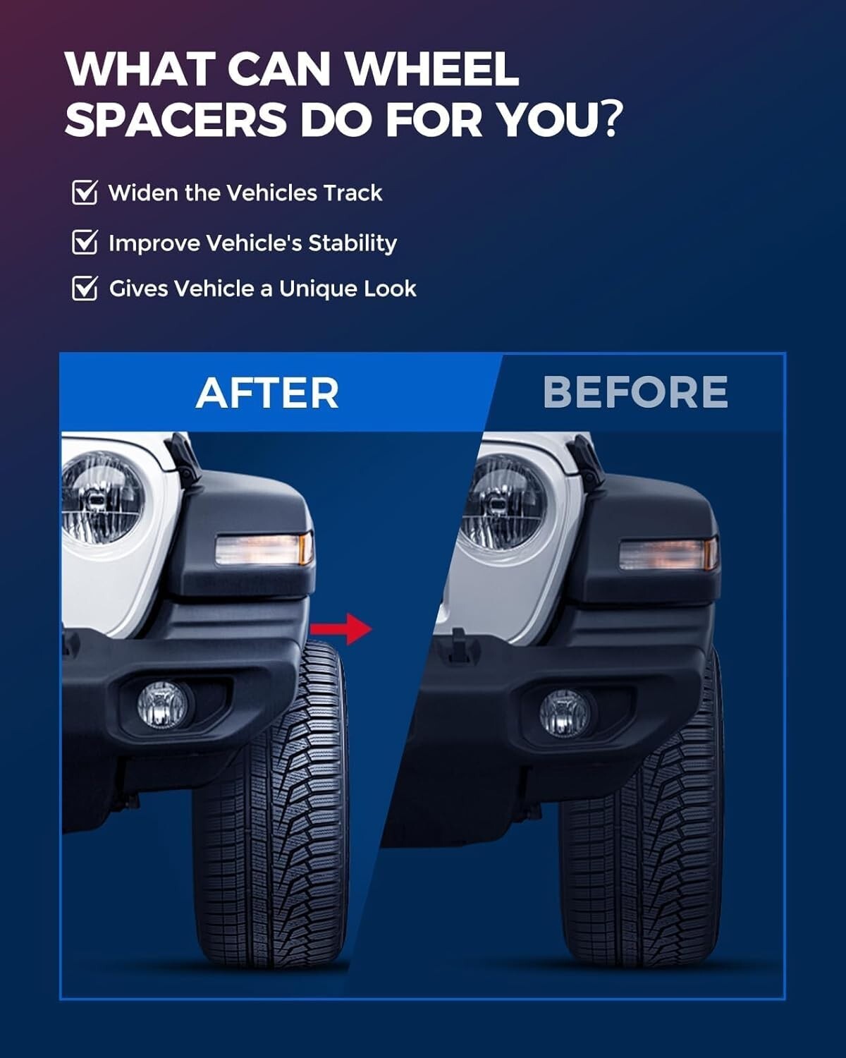 Forged Aluminum 4x156 ATV Wheel Spacers, 2 Inch Thick for Improved Stability