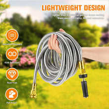 Load image into Gallery viewer, Heavy-Duty 50 FT 304 Stainless Steel Hose - Puncture Resistant and Connectable