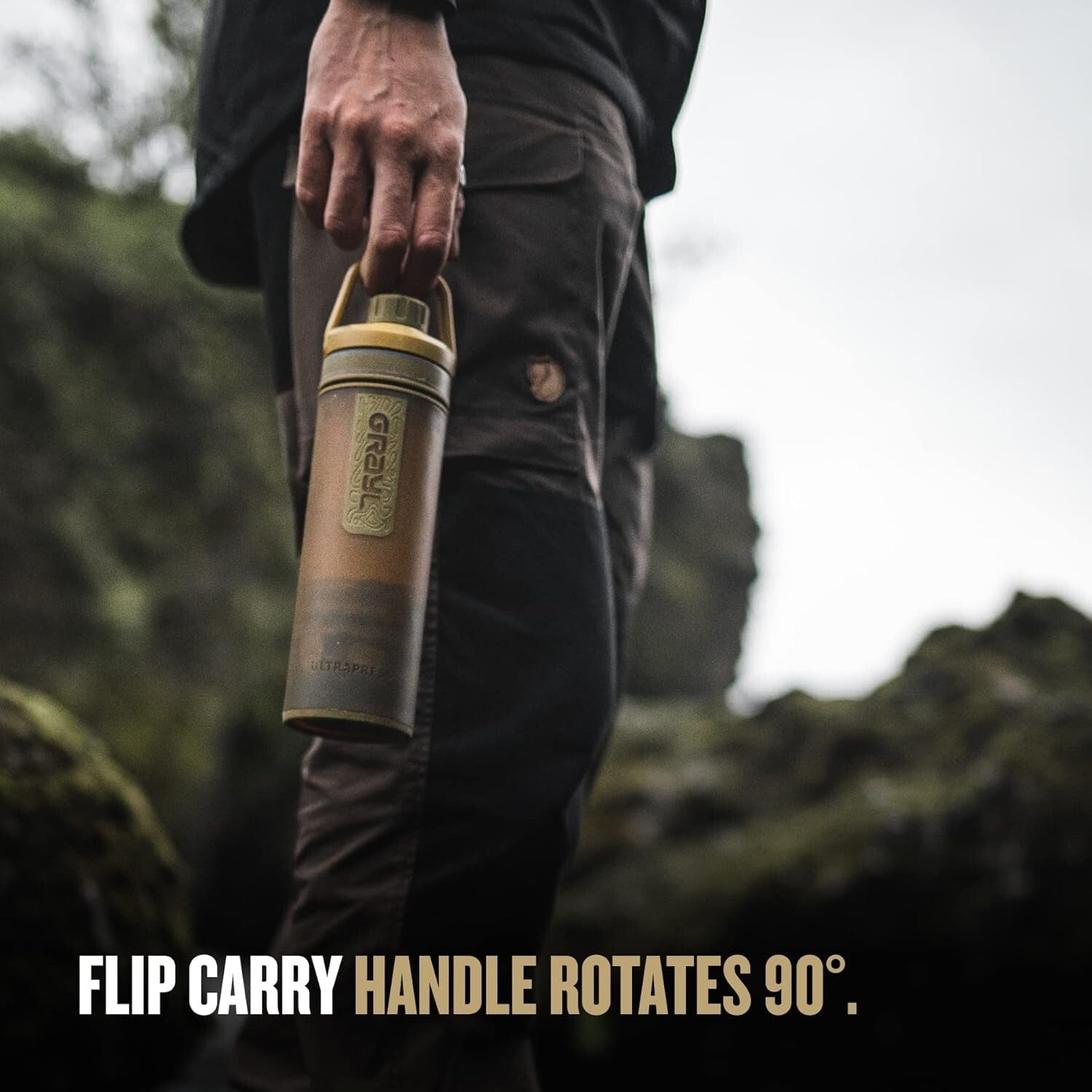 Effortless 16.9 oz Water Purifier Bottle - Clean Water for Outdoor Adventures