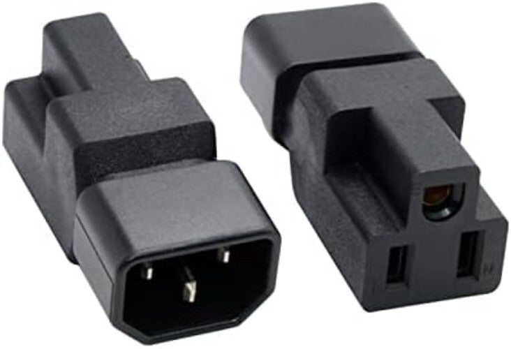 Bulk 10-Pack C14 Male to NEMA 5-15R Extension Plugs for Ultimate Connectivity