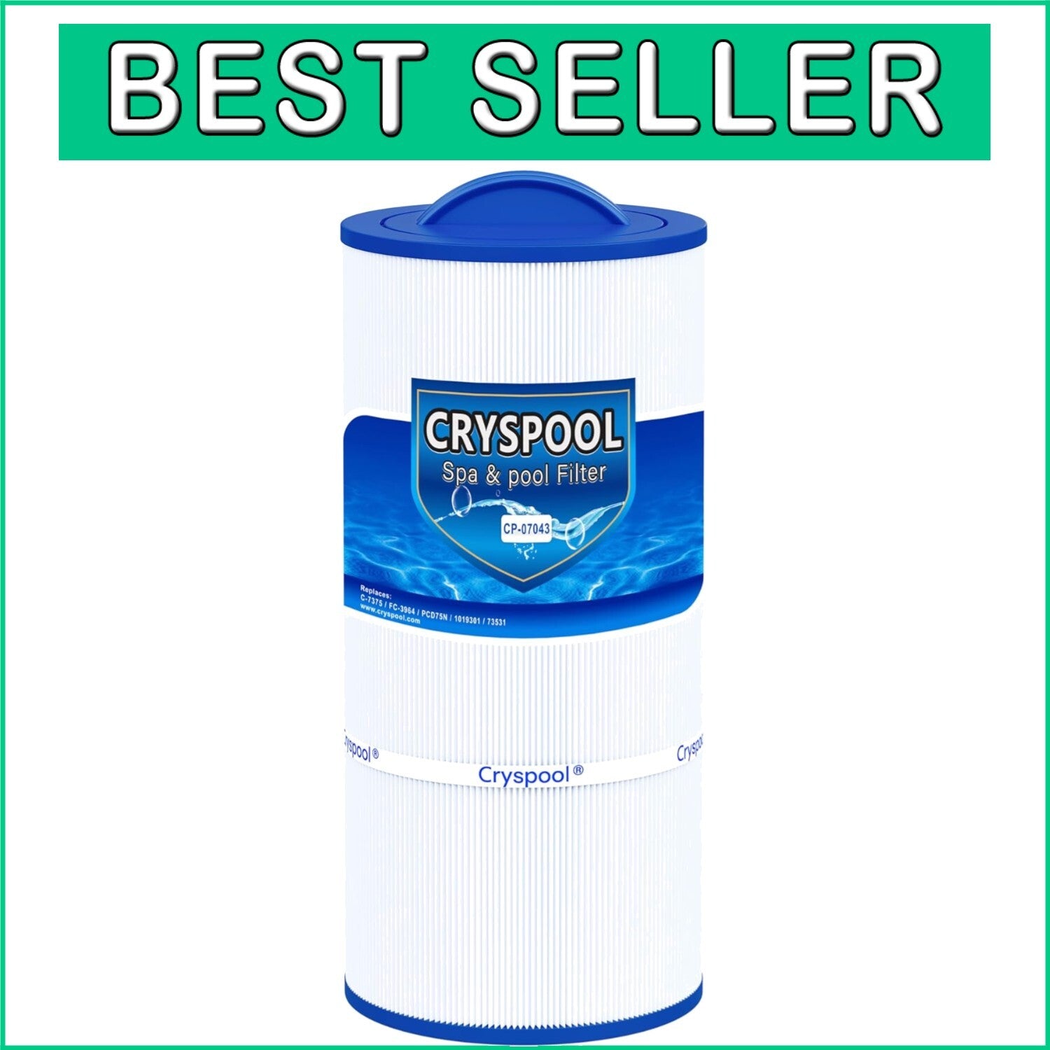 Durable 75 Sq. Ft Spa Filter with Advanced Trilobal Fabric - Lightweight Design