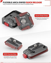 Load image into Gallery viewer, Versatile Camera Quick Release System with Arca Swiss Base for Easy Mounting