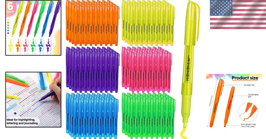 300 Bulk Assorted Highlighters - Chisel Tip Fluorescent Markers for Office & ...