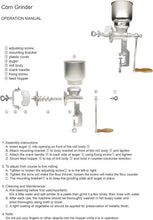 Load image into Gallery viewer, Hand Crank Grain Mill - Cast Iron Corn &amp; Nut Grinder, 8 lbs, Kitchen Essential