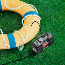 Load image into Gallery viewer, Versatile Car and Bike Tire Inflator with LED and Digital Gauge - Travel Ready
