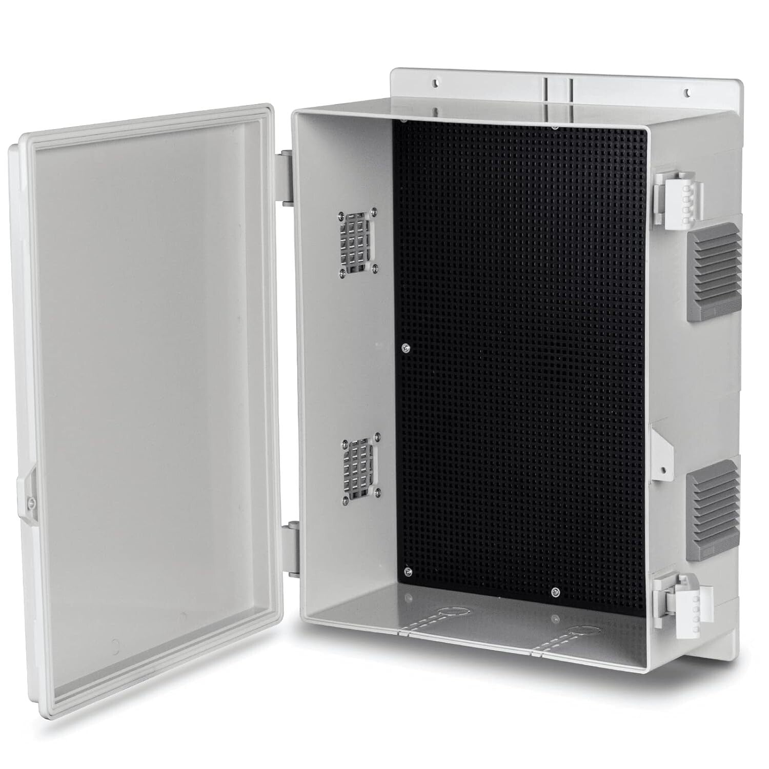 Large Outdoor Electrical Junction Box with Rainproof Louvers & Safety Lock Holes