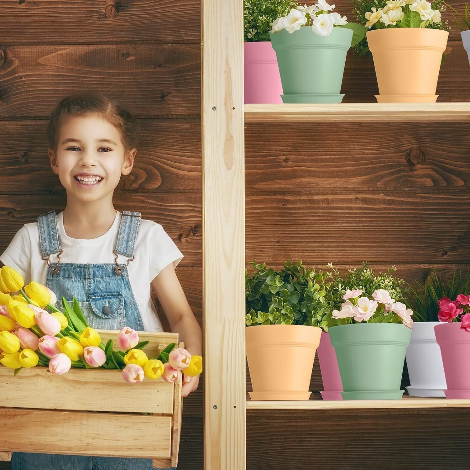 Versatile 54-Pack 4-Inch Planters with Drainage - Ideal for Succulents & Herbs